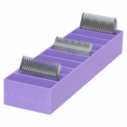 Groomtech Standard Blade Caddy Single Row 10pcs - Lilac Purple -Oz Grooming World 3D BS110 PMLP 2