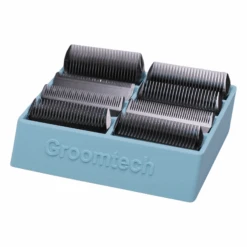 Groomtech Wide Blade Caddy Double Row 8pcs - Ice Blue -Oz Grooming World 3D BW208 PMIB 3