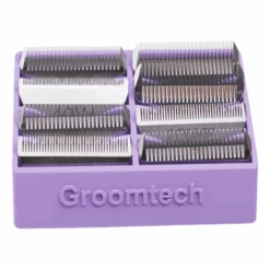 Groomtech Wide Blade Caddy Double Row 8pcs - Lilac Purple