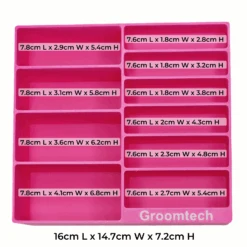 Groomtech Wide Comb Attachment 10pcs Caddy - Purple