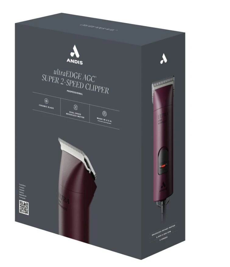 Andis AGCB Super 2 Speed Brushless Clipper - Burgundy 6 Andis AGCB Super 2 Speed Brushless Clipper - Burgundy - Image 4