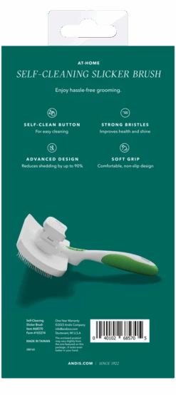 Andis Self-Cleaning Slicker Brush -Oz Grooming World AN 68570 4