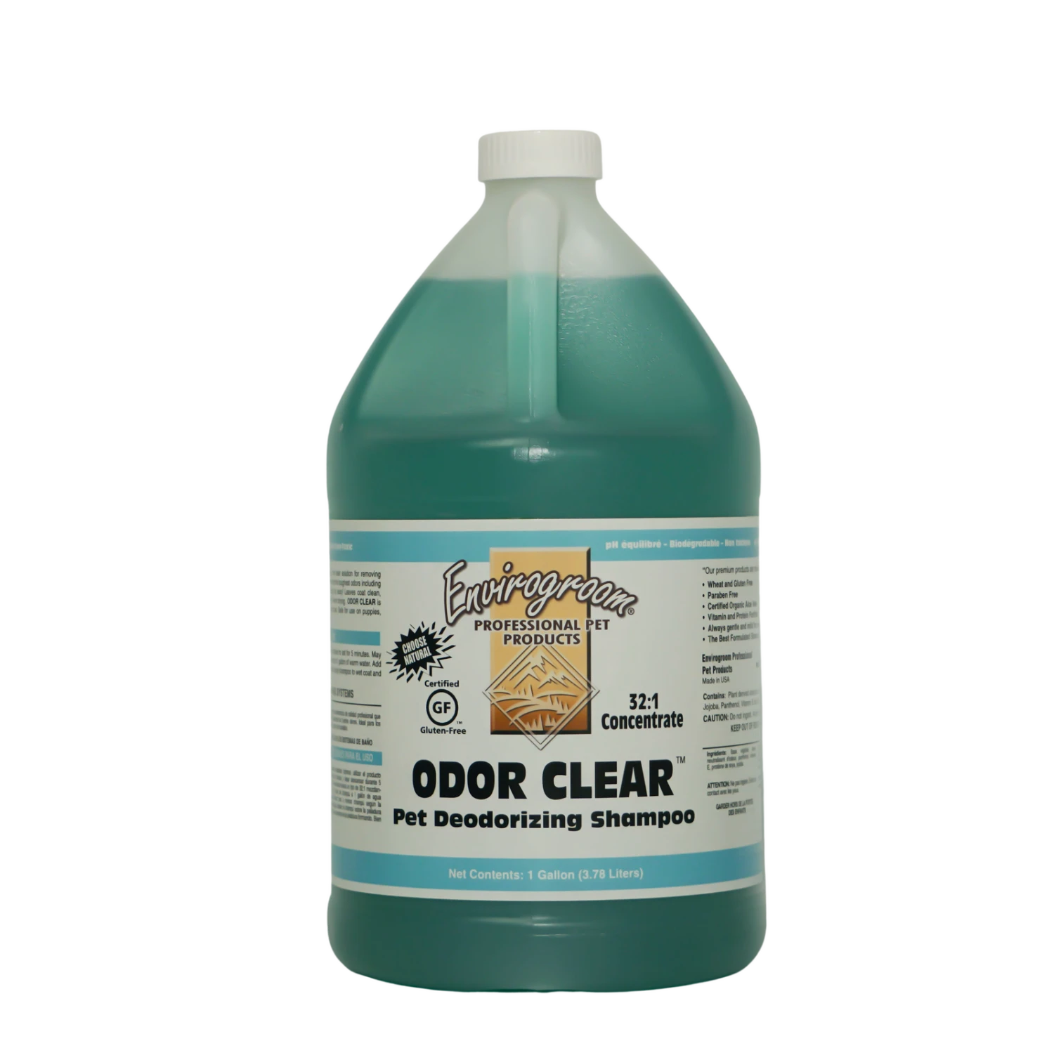 Envirogroom Odor Clear Degreasing Shampoo 1 Gallon 3 Envirogroom Odor Clear Degreasing Shampoo 1 Gallon