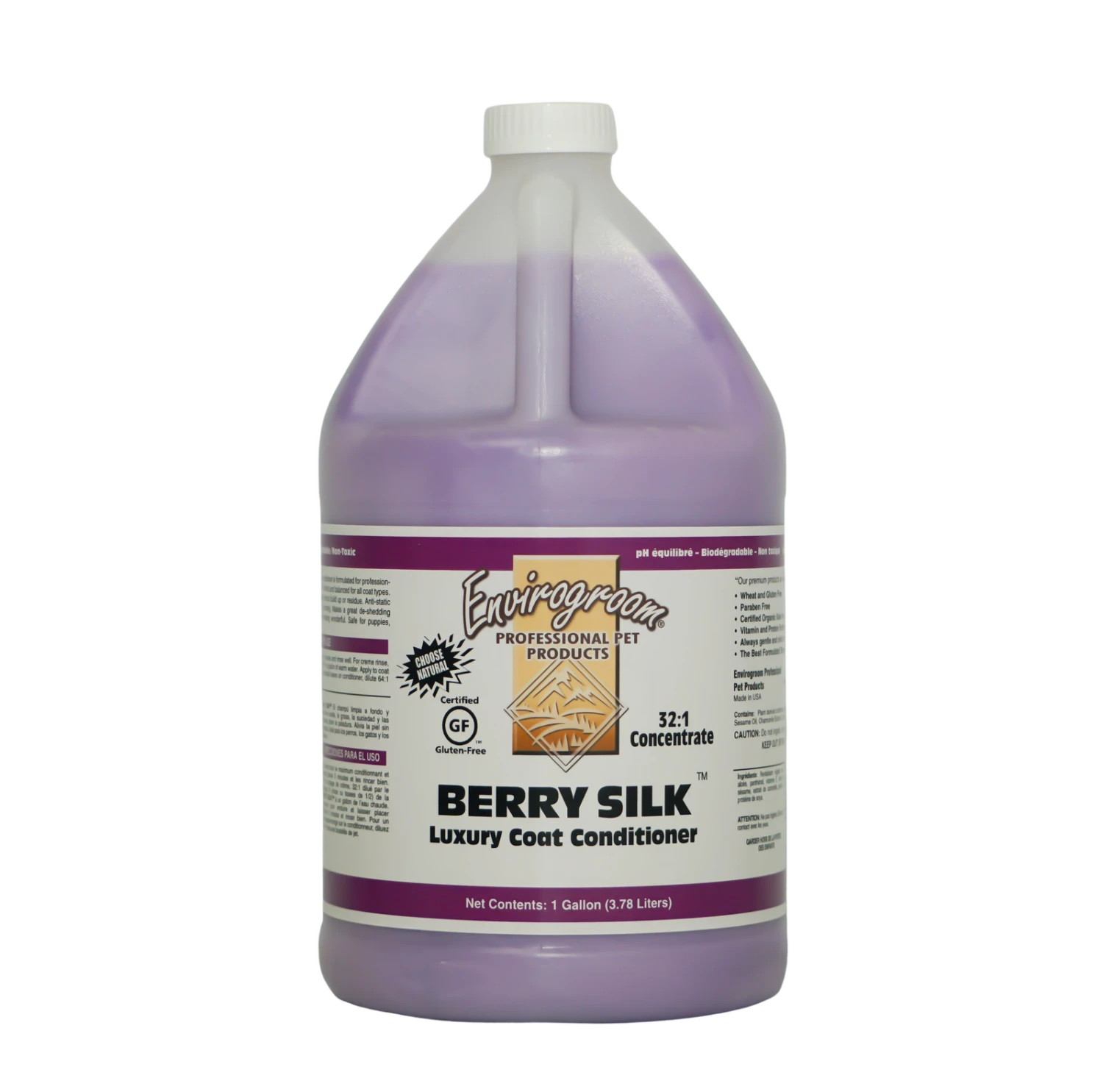 Envirogroom Berry Silk Luxury Coat Conditioner 1 Gallon 3 Envirogroom Berry Silk Luxury Coat Conditioner 1 Gallon