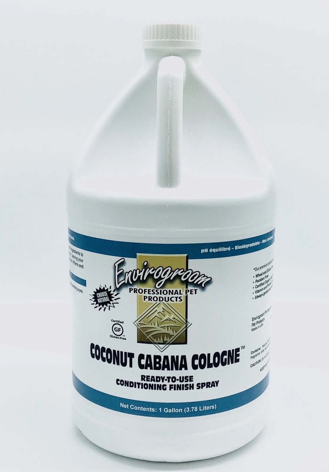Envirogroom Coconut Cabana Cologne RTU Conditioning Finish Spray 1 Gallon 3 Envirogroom Coconut Cabana Cologne RTU Conditioning Finish Spray 1 Gallon