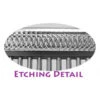 Etched Back Finishing Comb 7.5", Fine / Coarse, 1.5" Teeth -Oz Grooming World GM 091A EB