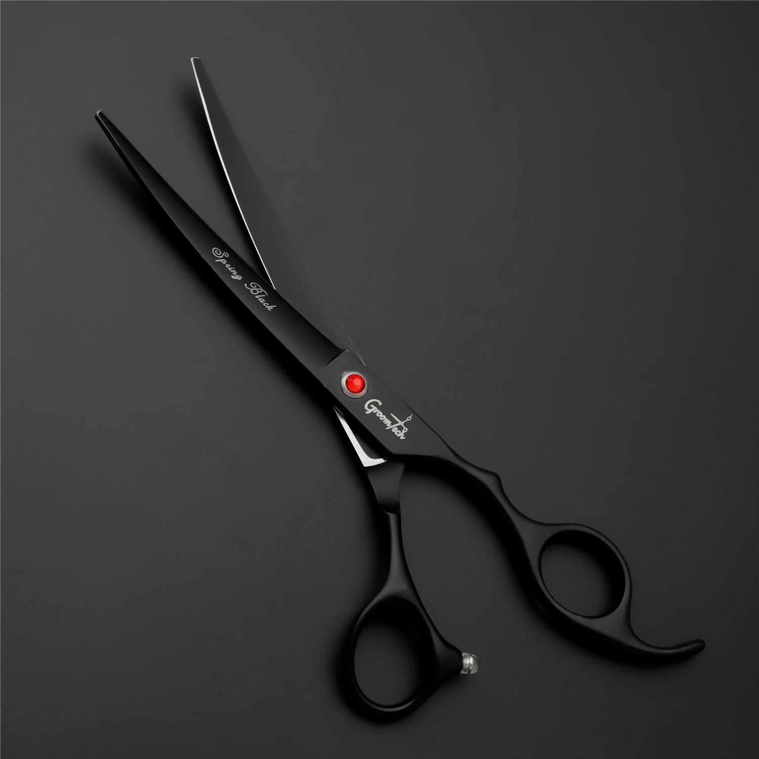 Groomtech Spring Black Pet Grooming Scissors Kit, Set Of 4 With Comb 6 Groomtech Spring Black Pet Grooming Scissors Kit, Set Of 4 With Comb - Image 4