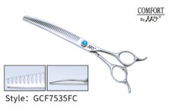 KKO Comfort Line Scissors Curved Thinner With 35 Flat Teeth 7.5"