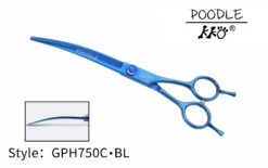 KKO Poodle Scissors Curved 7.5" [Blue]