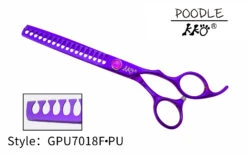 KKO Poodle Scissors Chunker With 18 Flat Teeth 7" [Purple]