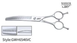 KKO Warrior Scissors Curved Thinner With 46 V Teeth 6.5"