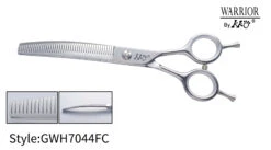 KKO Warrior Scissors Curved Fluffer With 44 Flat Teeth 7"