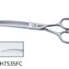 KKO Warrior Scissors Curved Chunker With 35 Flat Teeth 7.5" -Oz Grooming World KK WGWH7535FC