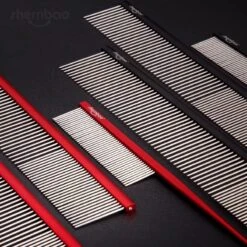 Shernbao Professional Pet Comb 18.7cm [Black] -Oz Grooming World S GSC187 BK 5