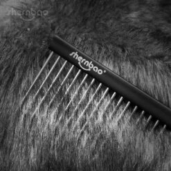 Shernbao Professional Pet Comb 18.7cm [Black] -Oz Grooming World S GSC187 BK 6