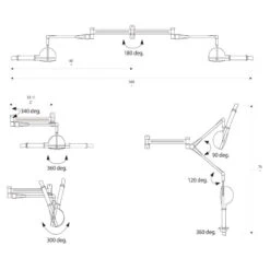 Shernbao Wall-hanging Arm For Finishing Dryer PWD921P