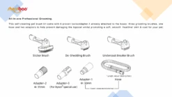Shernbao Self-Cleaning Pet Brush Kit For Vacuum Cleaners