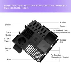 Shernbao Tool Station Pro Groomer's Storage Caddy - Purple -Oz Grooming World S TS003 PP 3