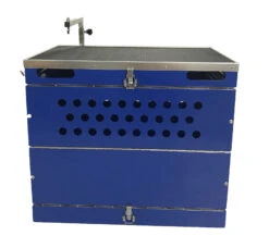 SolidPet Folding Dog Show Aircraft Cage Size 4 - Blue -Oz Grooming World SP ALAC213 BL4 3