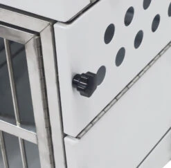 SolidPet Folding Dog Show Aircraft Cage Size 4 - Orange -Oz Grooming World SP ALAC213 OR4 14