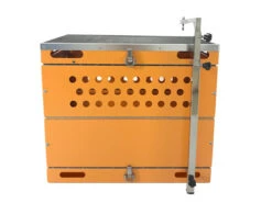 SolidPet Folding Dog Show Aircraft Cage Size 4 - Orange -Oz Grooming World SP ALAC213 OR4 2