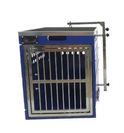 SolidPet Folding Dog Show Aircraft Cage Set With Trolley Size 2 - Blue -Oz Grooming World SP ALAC216 BL22 1