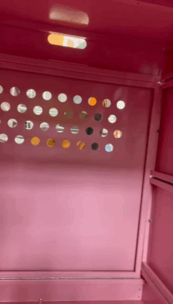 SolidPet Folding Dog Show Aircraft Cage Set With Trolley Size 2 - Pink -Oz Grooming World SP ALAC216 PI22