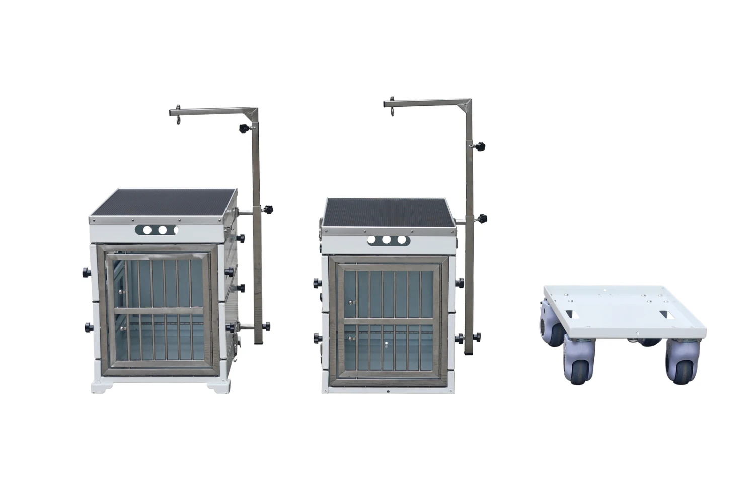 SolidPet Folding Dog Show Aircraft Cage Set With Trolley Size 3 - Pink 16 SolidPet Folding Dog Show Aircraft Cage Set With Trolley Size 3 - Pink - Image 14