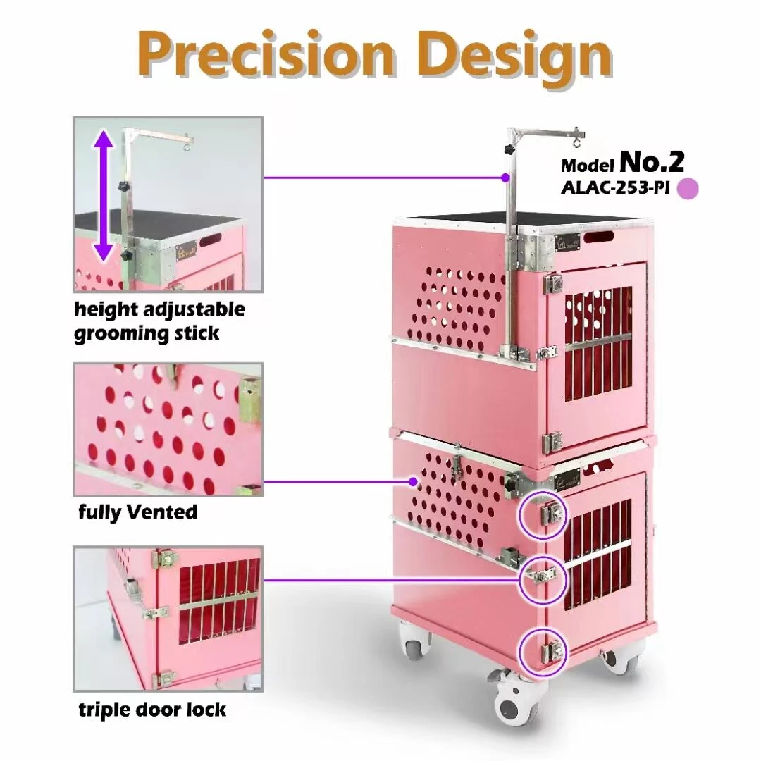 SolidPet Rigid Dog Show Aircraft Cage Size 4 - White 6 SolidPet Rigid Dog Show Aircraft Cage Size 4 - White - Image 4