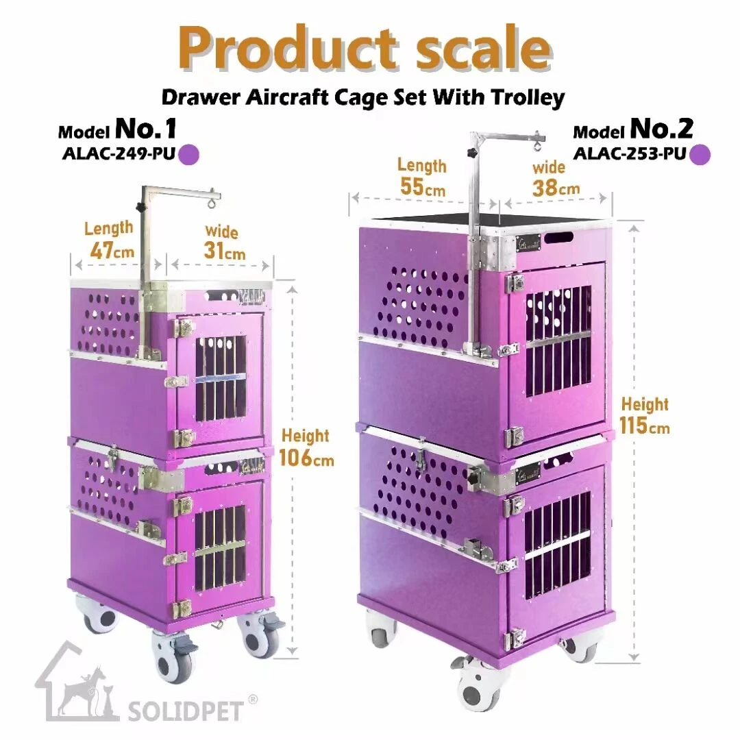 SolidPet Rigid Dog Show Aircraft Cage Size 4 - White 8 SolidPet Rigid Dog Show Aircraft Cage Size 4 - White - Image 6