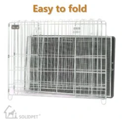 SolidPet 90cm Foldable Stainless Steel Pet Playpen -Oz Grooming World SP STC304 347 1 3