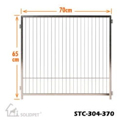 SolidPet Stainless Steel Side Panel For Hexagonal Pet Pen - Medium