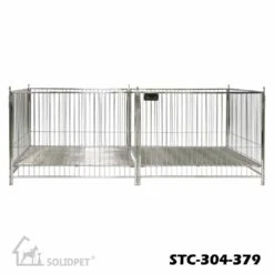 SolidPet Stainless Steel Pet Exercise Pen And Dog Run - Small -Oz Grooming World SP STC304 379 2