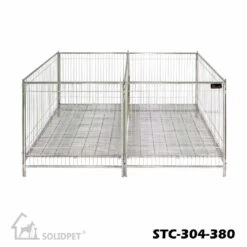 SolidPet Stainless Steel Pet Exercise Pen And Dog Run - Large 8 SolidPet Stainless Steel Pet Exercise Pen And Dog Run - Large -Oz Grooming World SP STC304 380 2
