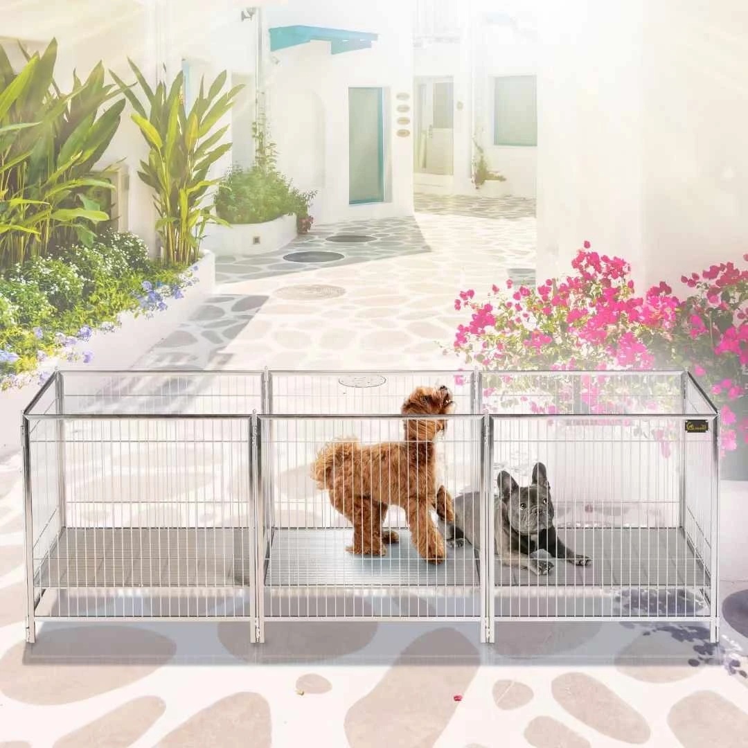 SolidPet Stainless Steel Pet Exercise Pen And Dog Run - Large 6 SolidPet Stainless Steel Pet Exercise Pen And Dog Run - Large - Image 4