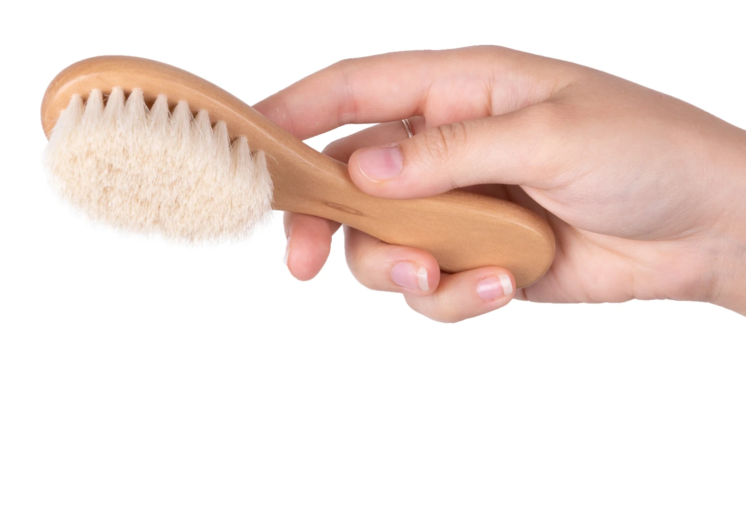 Show Tech Pure Goat Hair Brush Natural Wood 15cm 6 Show Tech Pure Goat Hair Brush Natural Wood 15cm - Image 4