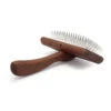 KissGrooming Luxury Wooden Handle Slicker Brush -Oz Grooming World T CMSW301