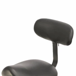 Groomer's Saddle Stool With Back Rest (Black)
