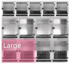 Aeolus KA505T Stainless Steel Modular Cage - Large