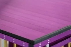 Aeolus 4-Berth Show Trolley With 4" Nylon Wheels - Large [Gold And Purple] -Oz Grooming World T KB511NAF GP Kit 2