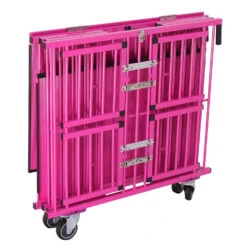 Aeolus 4-Berth Show Trolley With 4" Nylon Wheels - Large [Pink]