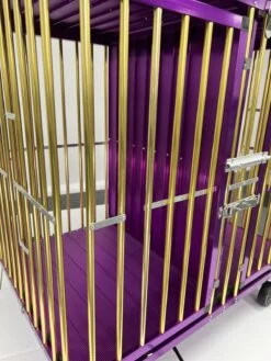 Aeolus 2-Berth Show Trolley With 4" Nylon Wheels [Gold And Purple] -Oz Grooming World T KB511NAT GP Kit 4