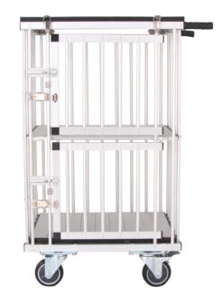 Aeolus 2-Berth Double Deck Show Trolley With 4" Nylon Wheels - XSmall [Purple] -Oz Grooming World T KB514NAT PP Kit 4