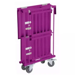 Aeolus 2-Berth Double Deck Show Trolley With 4" Nylon Wheels - XSmall [Purple] -Oz Grooming World T KB514NAT PP Kit 5