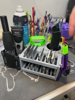 Vanity Fur Custom Cube Caddy Replacement Trimmer Holder - Cyan -Oz Grooming World VF CCPTRH CYA 3