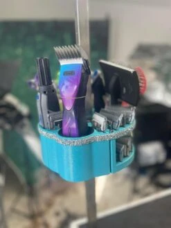 Vanity Fur Houndabout Caddy With Pole And Tabletop - Jolly Blue -Oz Grooming World VF HBT JBL 3