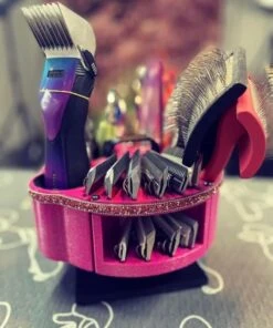 Vanity Fur Houndabout Caddy With Pole And Tabletop - Lime Green -Oz Grooming World VF HBT LMG 7