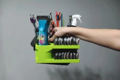 Vanity Fur Mini Cube Caddy With Pole And Tabletop - Black -Oz Grooming World VF MCC BLK 2