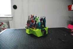 Vanity Fur Mini Cube Caddy With Pole And Tabletop - Lime Green -Oz Grooming World VF MCC LMG 5