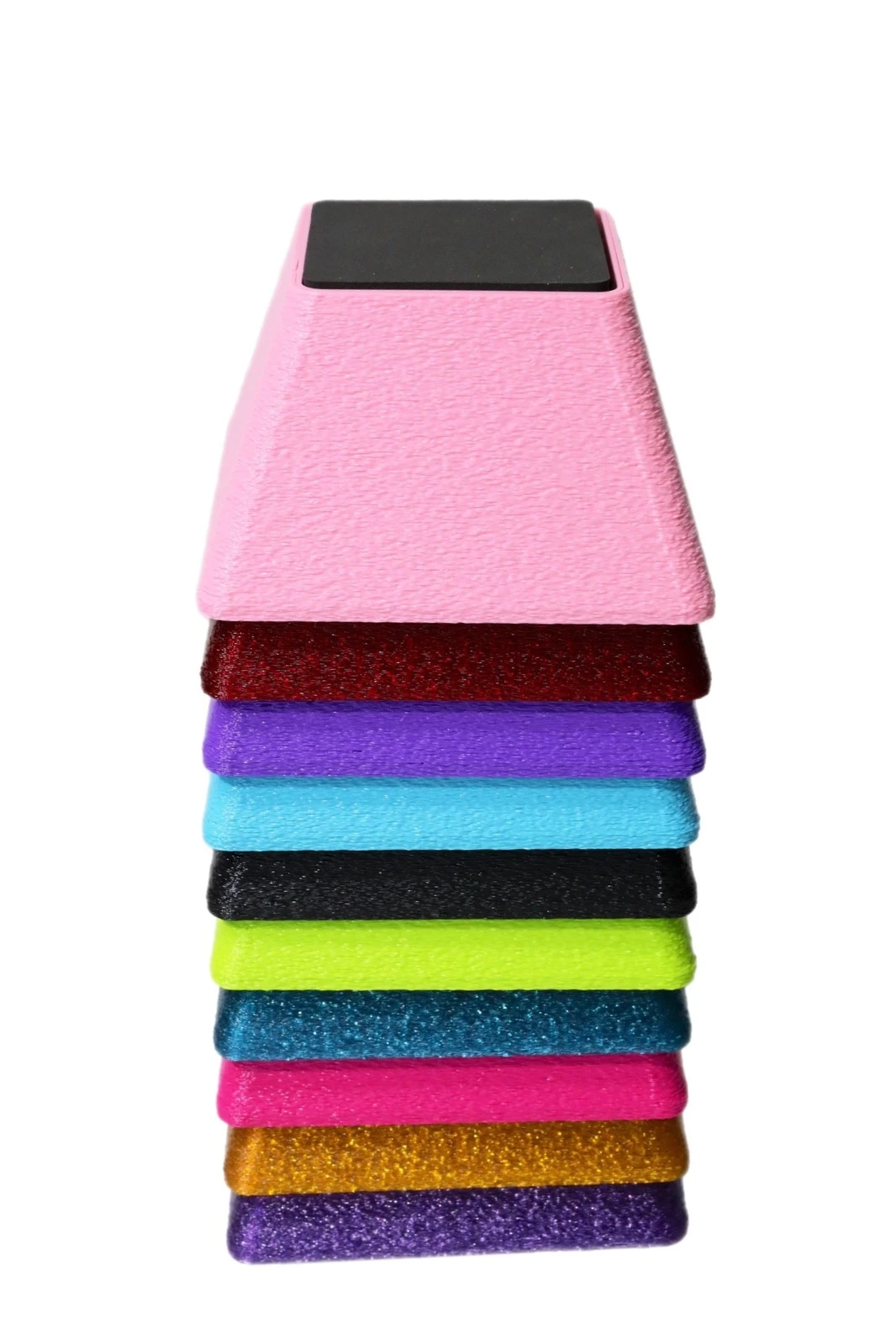 Vanity Fur Stacking Blocks Set Of 4 Small 2" X 2" - Black 4 Vanity Fur Stacking Blocks Set Of 4 Small 2" X 2" - Black - Image 2